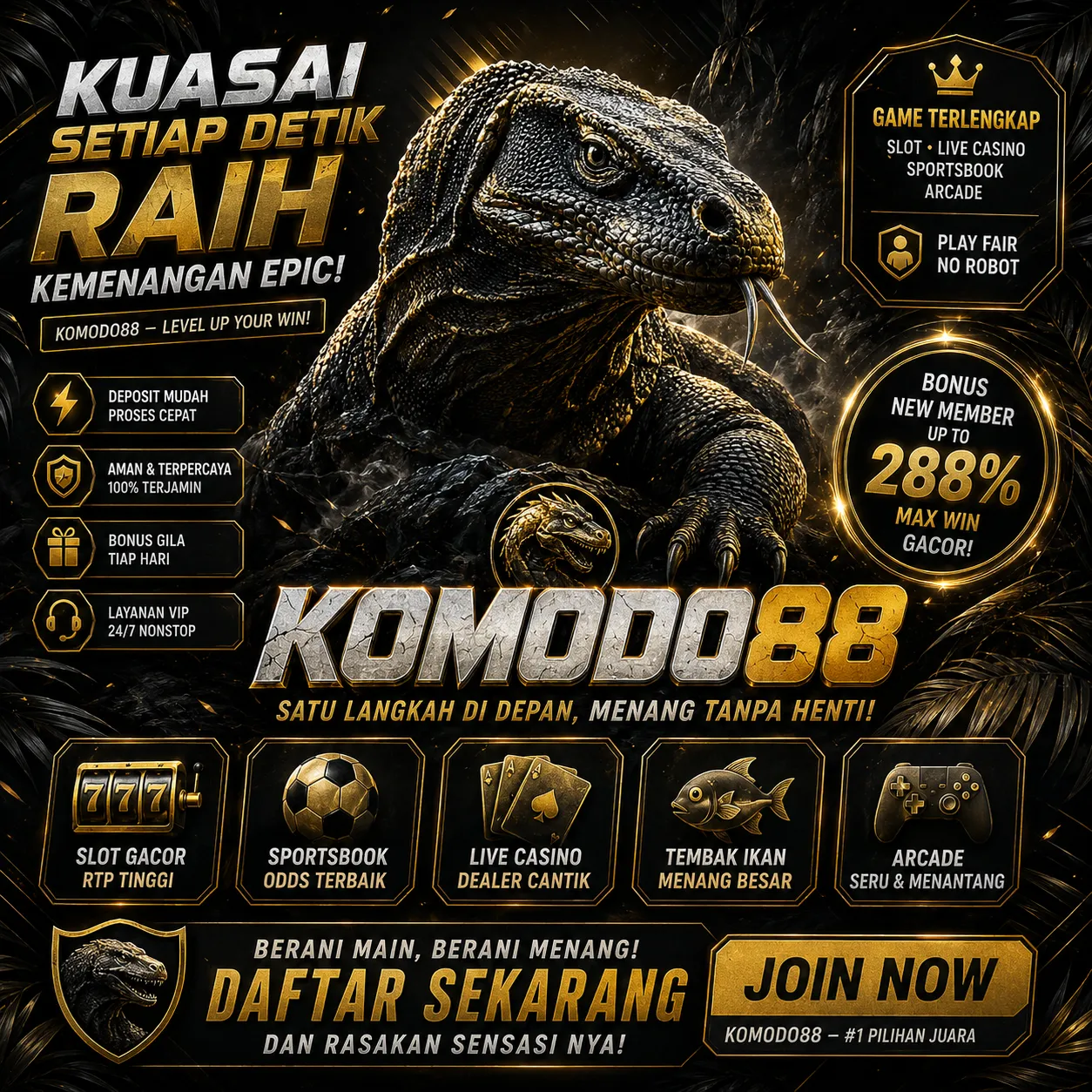 KOMODO88 Banner